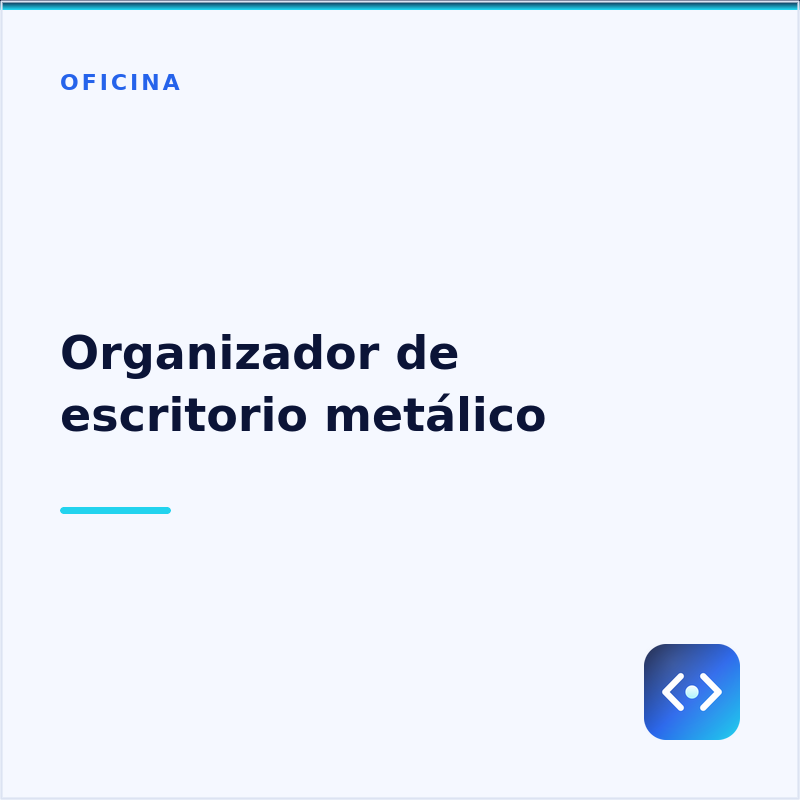 Organizador de escritorio metálico
