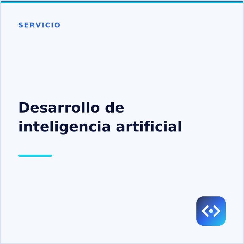 Desarrollo de inteligencia artificial