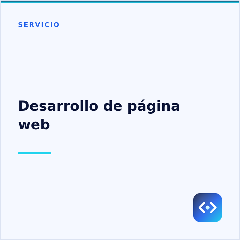 Desarrollo de página web