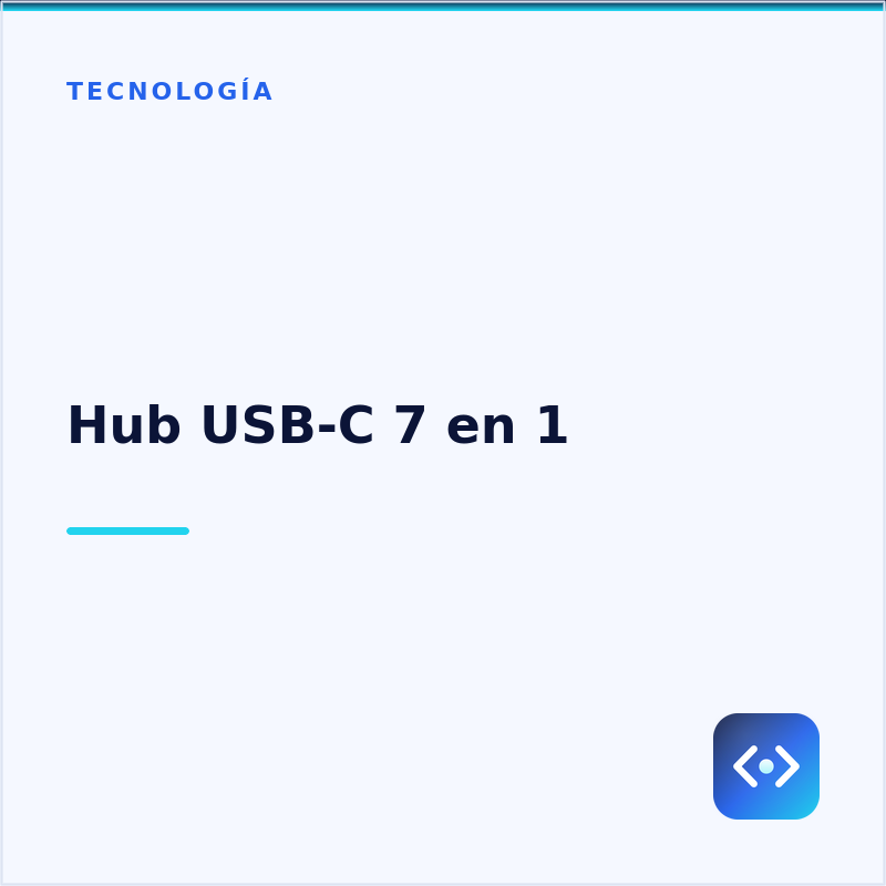 Hub USB-C 7 en 1
