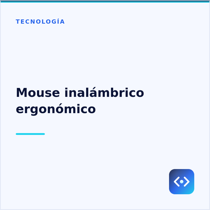 Mouse inalámbrico ergonómico