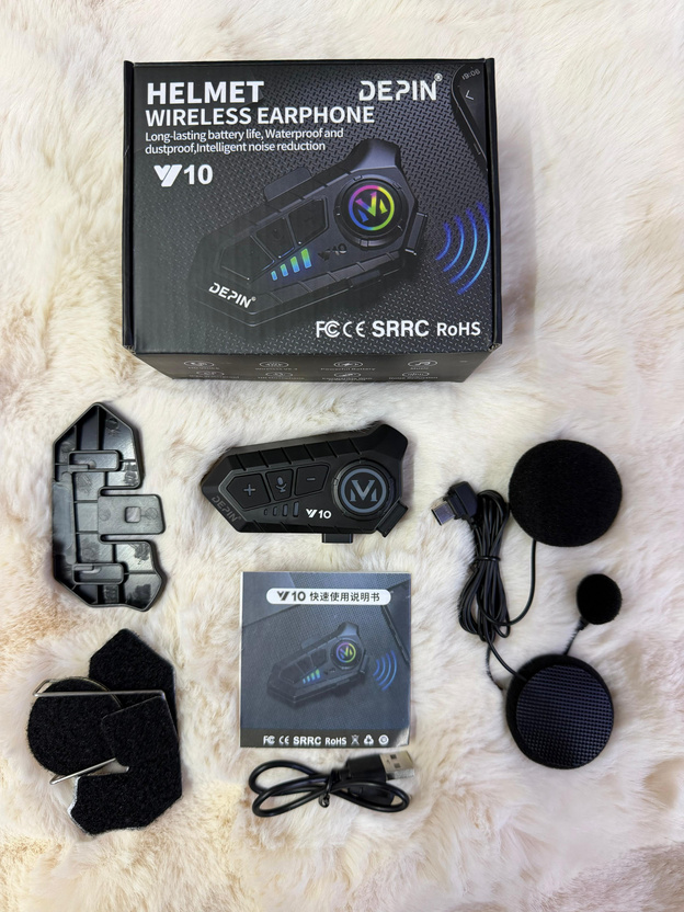 Intercomunicador Bluetooth para casco V10