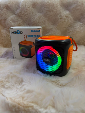 Bocina Bluetooth IMEGO FM009 con aro RGB