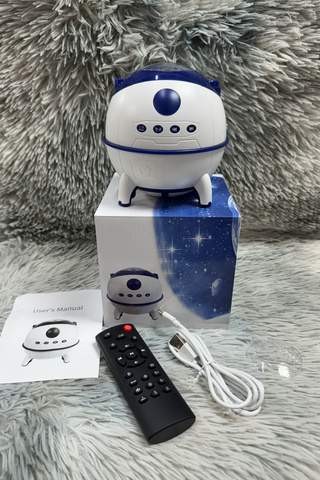 Proyector de galaxia nave espacial con bocina
